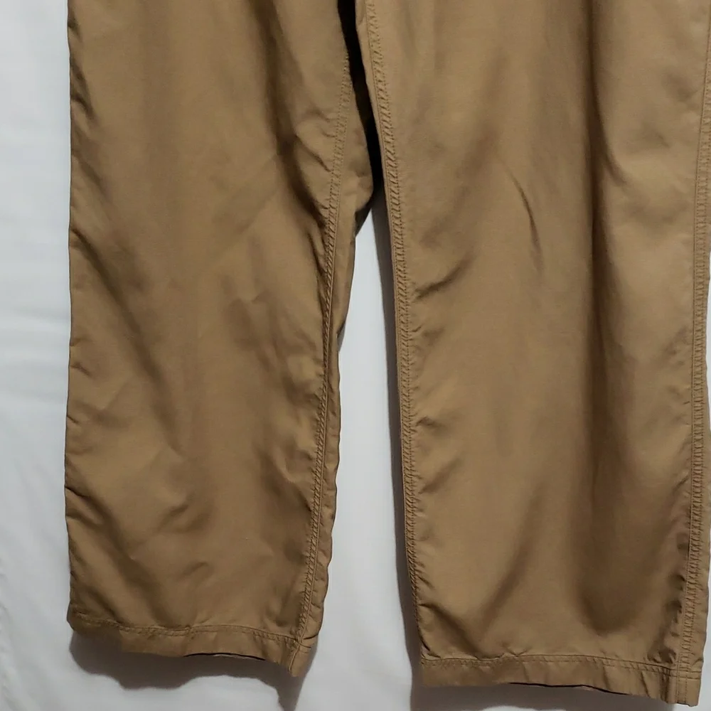 Lauren Ralph Lauren Women's‎ 14 Wide Leg Boho Khaki Chinos Pant